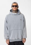 Grey Washed Oversized Hoodie