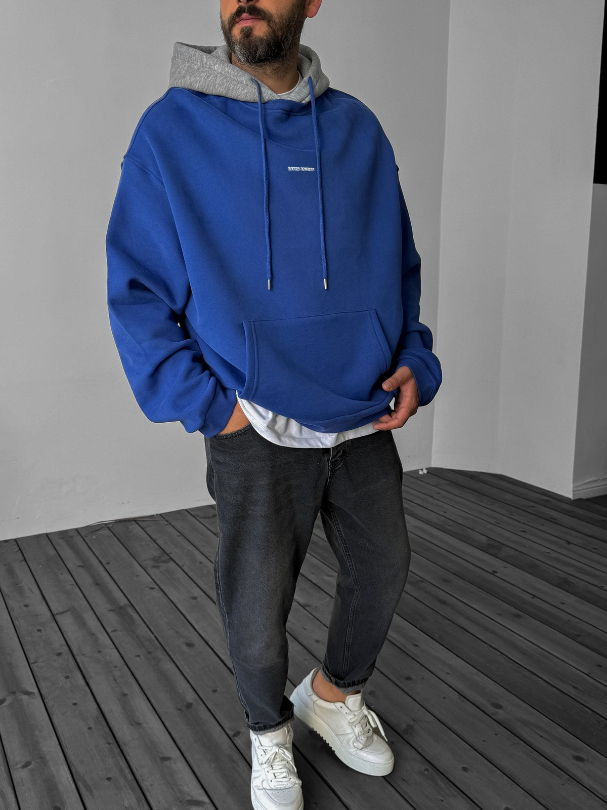 Blue Studios Printed Hoodie