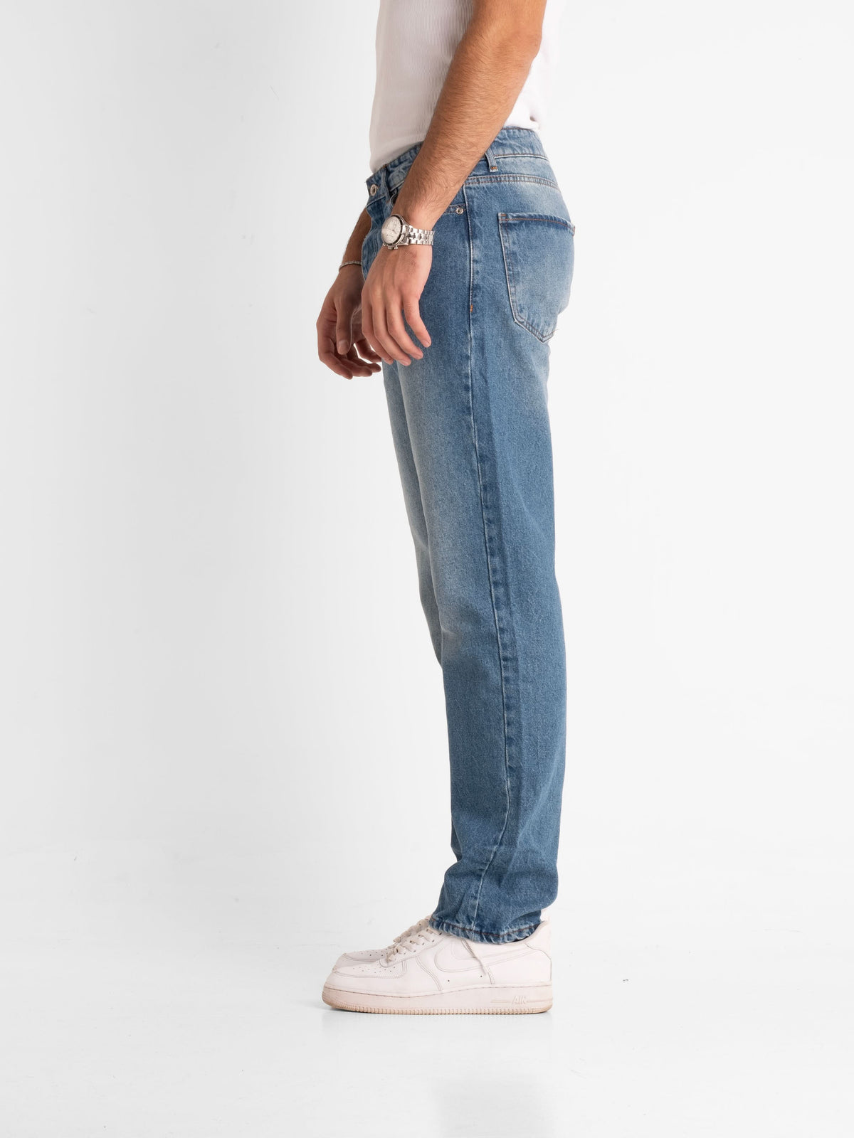 Regular Jeans - Blue Ripped Vintage