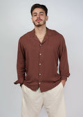 Light Brown Silky Shirt