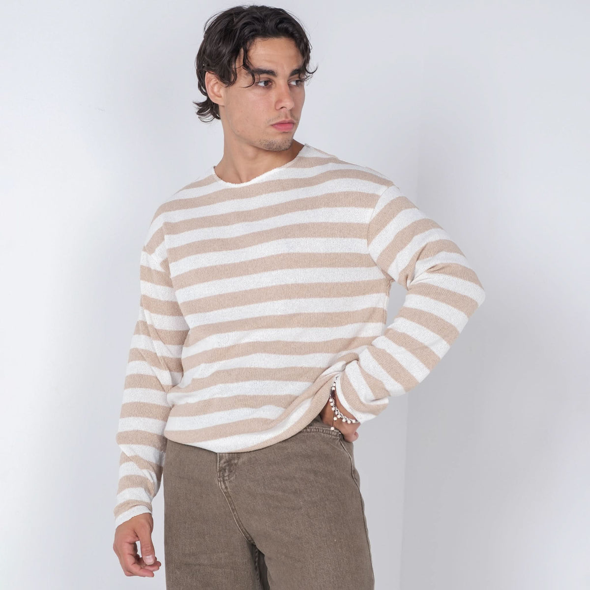 Light Breeze Striped Knitwear