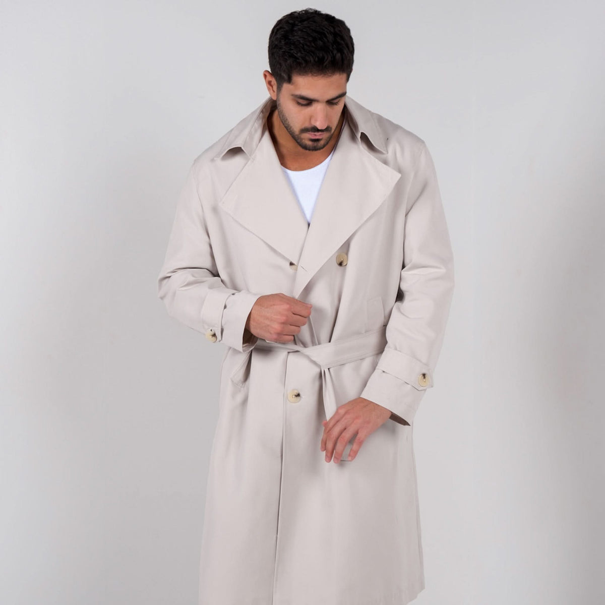 Indigo Trench Coat
