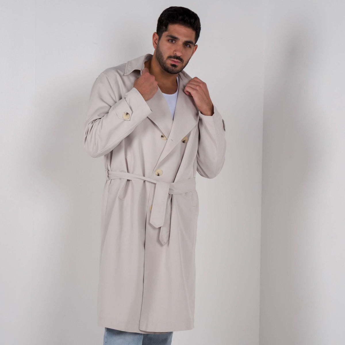 Indigo Trench Coat