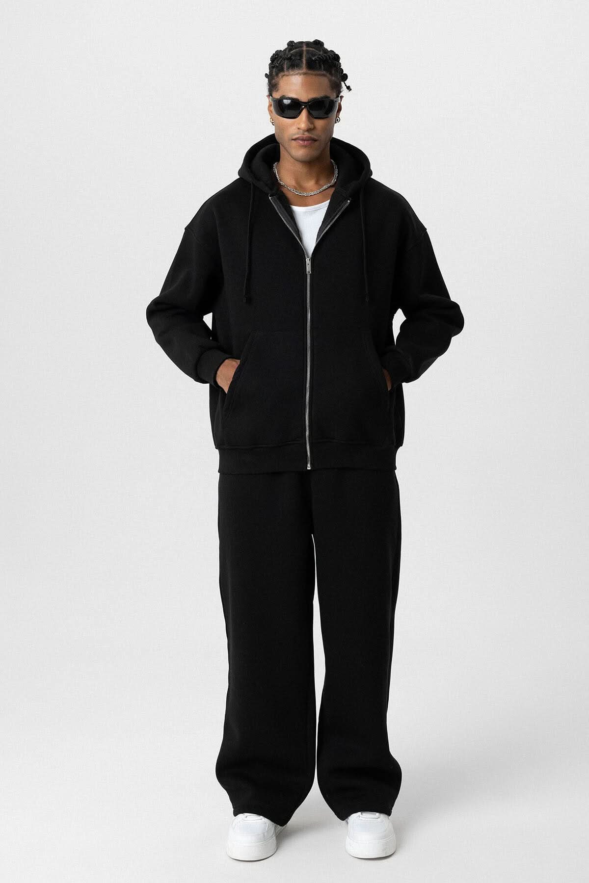 Basic Oversized Jacket in Black