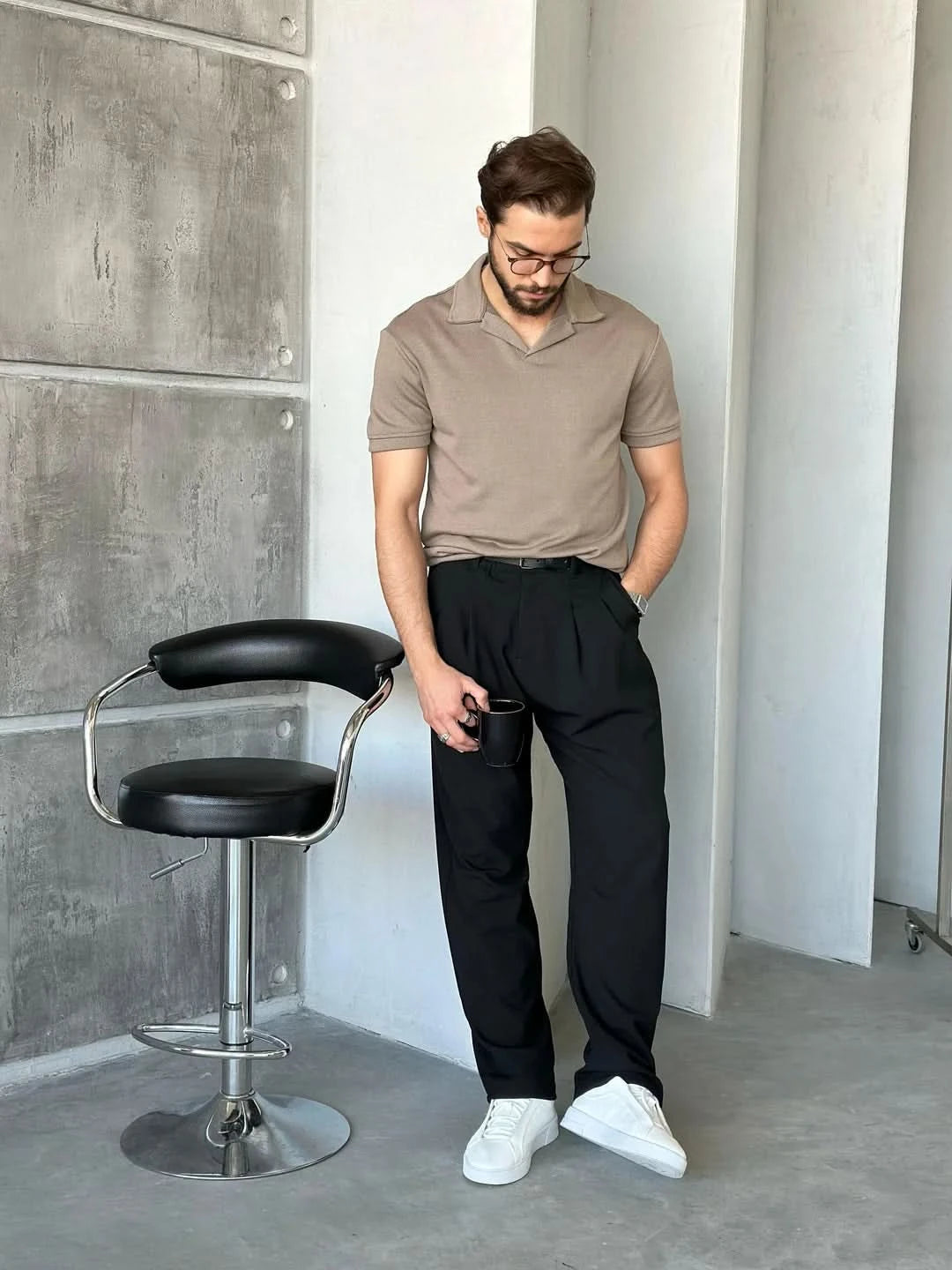 Textured Polo Shirt