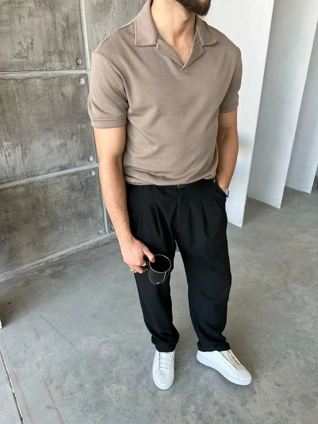 Textured Polo Shirt